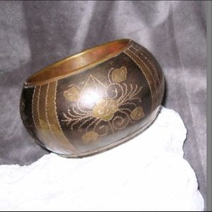 Vintage Huge Bohemian Bangle Bracelet